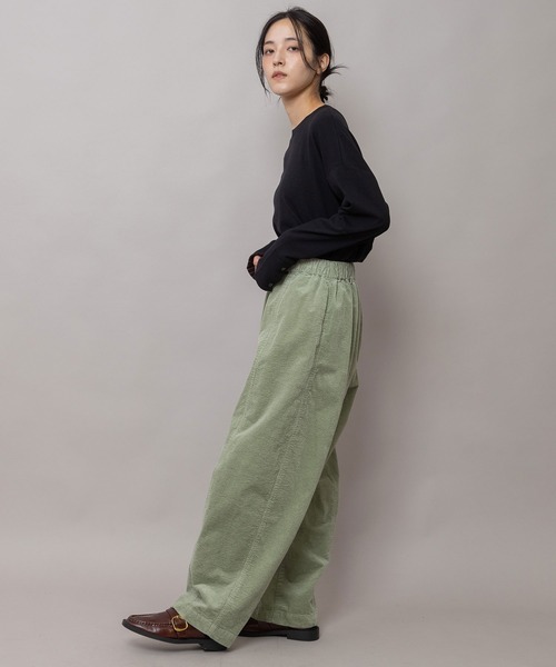 Munich(ミューニック)の「9ウェルソフトコーデュロイ バレルパンツ(その他パンツ・レディース・ミント/ライトイエロー/ブラウン・M/S/XS)」の21枚目の写真