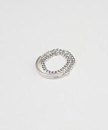 【20/80】トゥエンティーエイティー/ STERLING SILVER DOUBLE ID CHAIN RING 3mm WIDTH