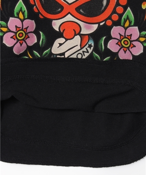 HYSTERIC MINI（ヒステリックミニ）の「BABY TATOO総柄ViscotexラグランロングTシャツ（Tシャツ/カットソー・キッズ・ホワイト/ブラック/ベージュ・90）」の5枚目の写真