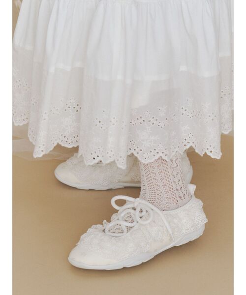 merry jenny(メリージェニー)の「Frill Ballet Sneakers(スニーカー・レディース・ミント/ブラック/オフホワイト・LARGE/MEDIUM)」の11枚目の写真