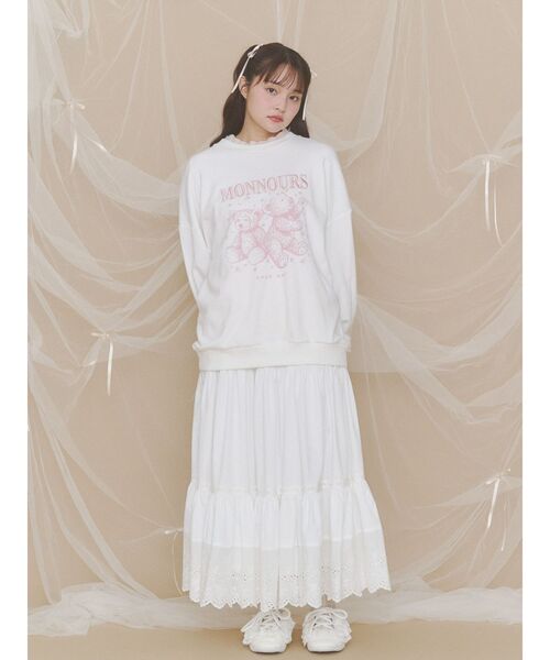 merry jenny(メリージェニー)の「Frill Ballet Sneakers(スニーカー・レディース・ミント/ブラック/オフホワイト・LARGE/MEDIUM)」の12枚目の写真