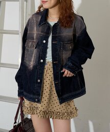 CIAOPANIC（チャオパニック）の「【ANTI WARP /アンチワープ】フロッキー加工トラッカージャケット（デニムジャケット）」