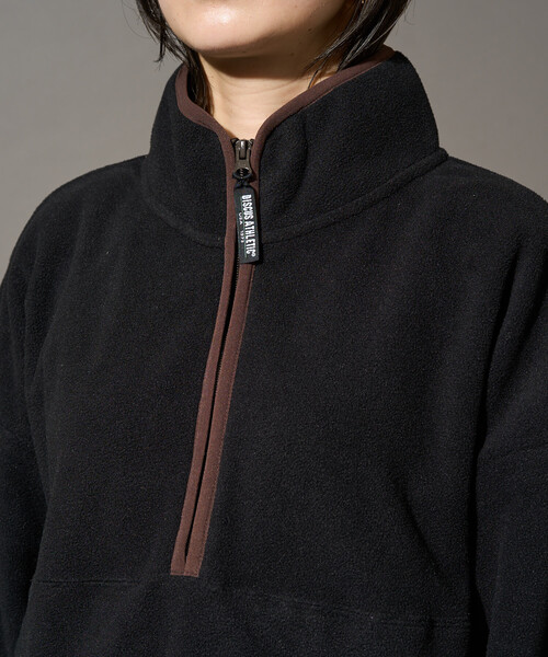 FREAK'S STORE（フリークスストア）の「限定展開 DISCUS ATHLETIC × FREAK'S STORE/ディスカス アスレチック 別注 パイピング 配色 ハーフジップ プルオーバー（その他アウター・レディース・ネイビー/ライトグレー/パープル/ブラック/ブラウン・ﾌﾘ-）」の19枚目の写真