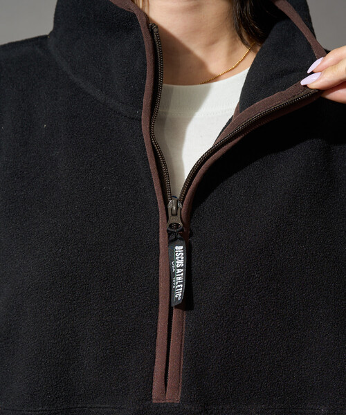 FREAK'S STORE（フリークスストア）の「限定展開 DISCUS ATHLETIC × FREAK'S STORE/ディスカス アスレチック 別注 パイピング 配色 ハーフジップ プルオーバー（その他アウター・レディース・ネイビー/ライトグレー/パープル/ブラック/ブラウン・ﾌﾘ-）」の8枚目の写真