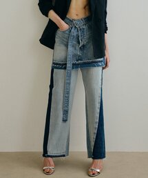 PEAS | 【PEAS】リメイクワイドパンツ(デニムパンツ)