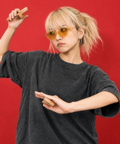 KAMINARI_TOKIO（カミナリトキオ）の「ラインストーンヴィンテージTシャツ（Tシャツ/カットソー・レディース・ベージュ/グレー/ブラック・FREE）」の19枚目の写真