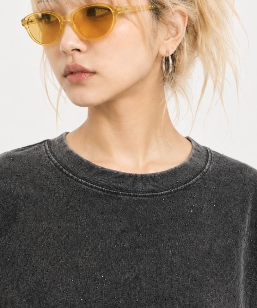KAMINARI_TOKIO（カミナリトキオ）の「ラインストーンヴィンテージTシャツ（Tシャツ/カットソー・レディース・ベージュ/グレー/ブラック・FREE）」の18枚目の写真