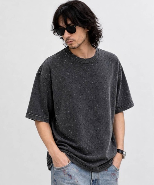 KAMINARI_TOKIO（カミナリトキオ）の「ラインストーンヴィンテージTシャツ（Tシャツ/カットソー・レディース・ベージュ/グレー/ブラック・FREE）」の20枚目の写真