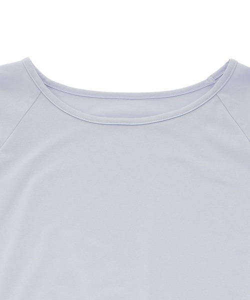 Julier Yoga and Relax(ジュリエヨガアンドリラックス)の「Julier (定番)ライトプライム ハーフスリーブプルオーバー(Tシャツ/カットソー・レディース・ブルー/ホワイト/ネイビー・FREE)」の16枚目の写真