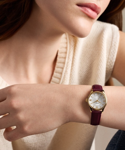 FOSSIL(フォッシル)の「フォッシル 腕時計 レディース アナログ レザー ES5510(アナログ腕時計・レディース・レッド・FREE)」の2枚目の写真