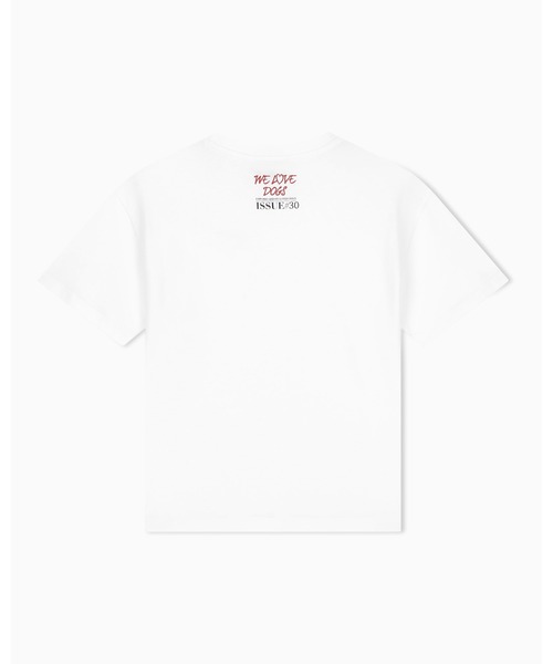 EMPORIO ARMANI(エンポリオアルマーニ)の「【エンポリオ アルマーニ】レギュラーフィット ピマコットンジャージー Tシャツ(Tシャツ/カットソー・レディース・ホワイト・MEDIUM/LARGE/X-SMALL/X-LARGE/SMALL)」の7枚目の写真