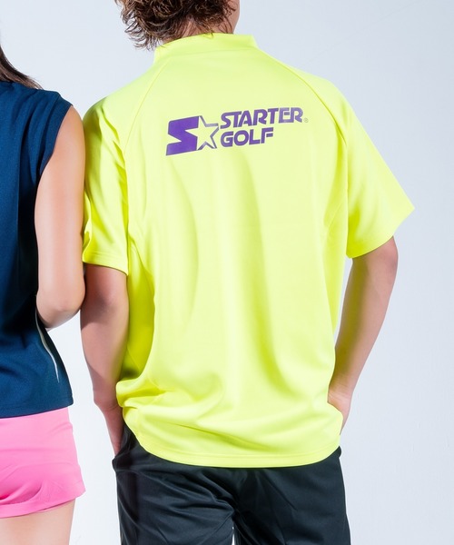 STARTER(スターター)の「【RE】【STARTER GOLF】スターターゴルフ AQUATWIST(R)高伸縮ストレッチ カラフルモックネック半袖Tシャツ SG-123005(Tシャツ/カットソー・メンズ・ホワイト・M)」の5枚目の写真