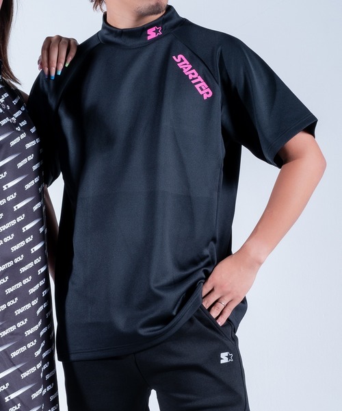 STARTER(スターター)の「【RE】【STARTER GOLF】スターターゴルフ AQUATWIST(R)高伸縮ストレッチ カラフルモックネック半袖Tシャツ SG-123005(Tシャツ/カットソー・メンズ・ホワイト・M)」の7枚目の写真