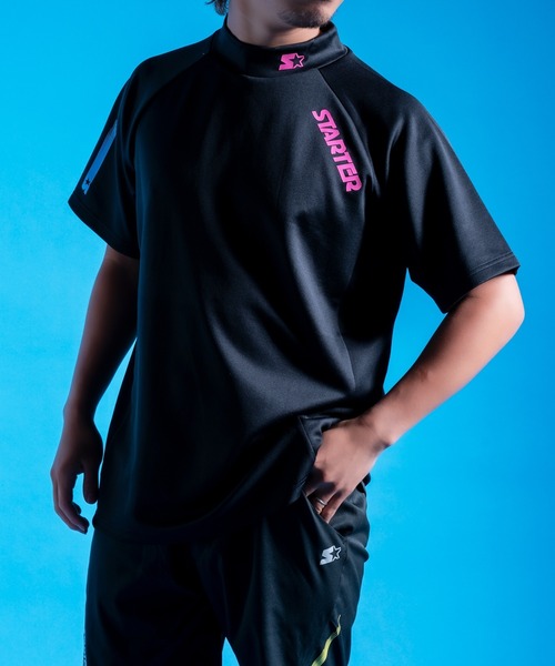 STARTER(スターター)の「【RE】【STARTER GOLF】スターターゴルフ AQUATWIST(R)高伸縮ストレッチ カラフルモックネック半袖Tシャツ SG-123005(Tシャツ/カットソー・メンズ・ホワイト・M)」の9枚目の写真