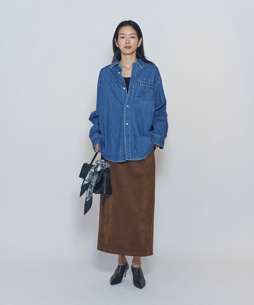 NEEDBY heritage(ニードバイヘリテージ)の「<NEEDBY heritage×1er Arrondissement>【別注】デニムシャツ"Sophie"(シャツ/ブラウス・レディース・インディゴブルー・38/36)」の6枚目の写真