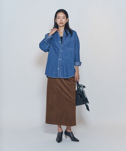 NEEDBY heritage(ニードバイヘリテージ)の「<NEEDBY heritage×1er Arrondissement>【別注】デニムシャツ"Sophie"(シャツ/ブラウス・レディース・インディゴブルー・38/36)」の7枚目の写真