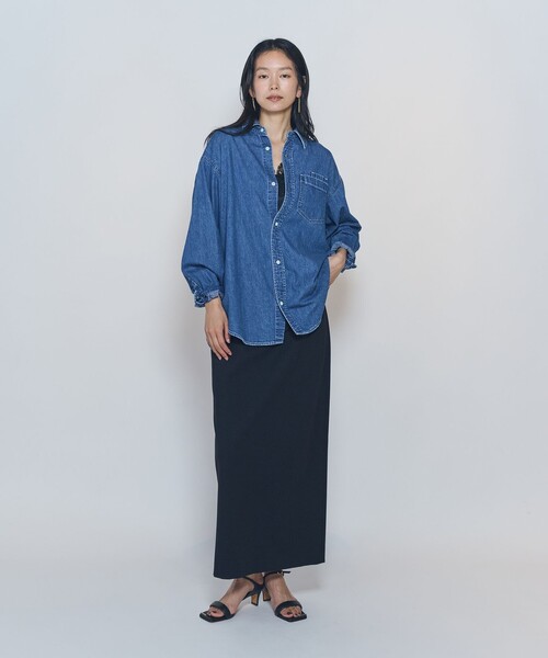 NEEDBY heritage(ニードバイヘリテージ)の「<NEEDBY heritage×1er Arrondissement>【別注】デニムシャツ"Sophie"(シャツ/ブラウス・レディース・インディゴブルー・38/36)」の10枚目の写真