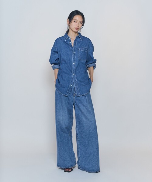 NEEDBY heritage(ニードバイヘリテージ)の「<NEEDBY heritage×1er Arrondissement>【別注】デニムシャツ"Sophie"(シャツ/ブラウス・レディース・インディゴブルー・38/36)」の11枚目の写真