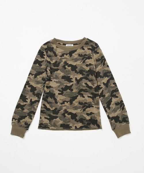 JOINT WORKS(ジョイントワークス)の「スリムフィット カモ サーマル ロンT / J Slim Camo Thermal L/S(Tシャツ/カットソー・レディース・カーキ/ピンク・SMALL/MEDIUM)」の1枚目の写真