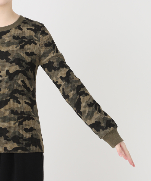 JOINT WORKS(ジョイントワークス)の「スリムフィット カモ サーマル ロンT / J Slim Camo Thermal L/S(Tシャツ/カットソー・レディース・カーキ/ピンク・SMALL/MEDIUM)」の7枚目の写真