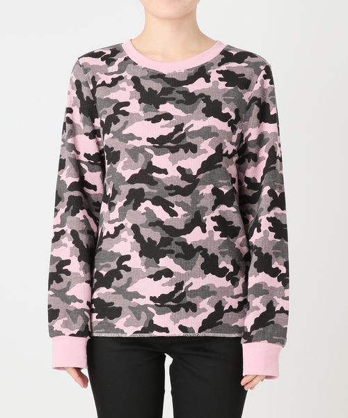 JOINT WORKS(ジョイントワークス)の「スリムフィット カモ サーマル ロンT / J Slim Camo Thermal L/S(Tシャツ/カットソー・レディース・カーキ/ピンク・SMALL/MEDIUM)」の10枚目の写真