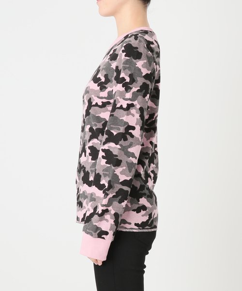 JOINT WORKS(ジョイントワークス)の「スリムフィット カモ サーマル ロンT / J Slim Camo Thermal L/S(Tシャツ/カットソー・レディース・カーキ/ピンク・SMALL/MEDIUM)」の11枚目の写真