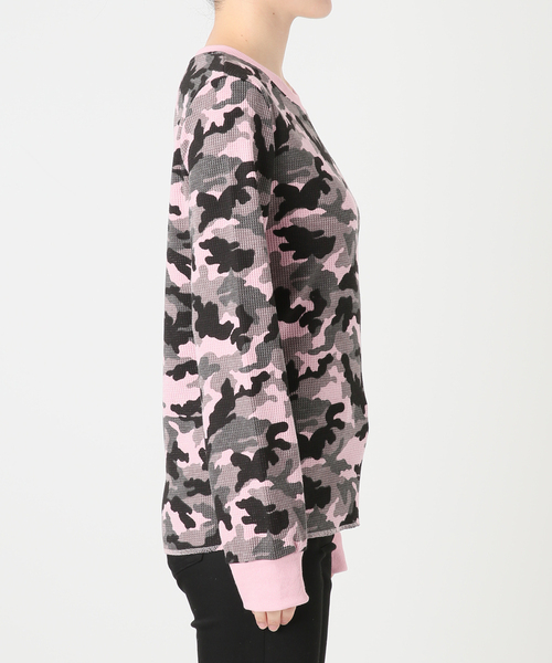 JOINT WORKS(ジョイントワークス)の「スリムフィット カモ サーマル ロンT / J Slim Camo Thermal L/S(Tシャツ/カットソー・レディース・カーキ/ピンク・SMALL/MEDIUM)」の13枚目の写真