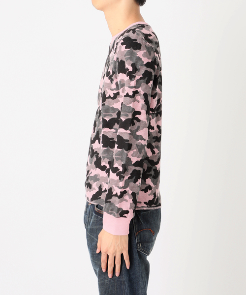 JOINT WORKS(ジョイントワークス)の「スリムフィット カモ サーマル ロンT / J Slim Camo Thermal L/S(Tシャツ/カットソー・レディース・カーキ/ピンク・SMALL/MEDIUM)」の15枚目の写真