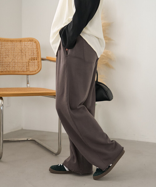 FREAK'S STORE(フリークスストア)の「裏毛パンツ/スウェットパンツ(その他パンツ・レディース・グレー/チャコールグレー/ベージュ・フリ-)」の10枚目の写真