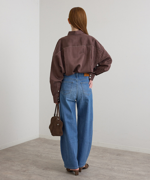 U by SPICK&SPAN（ユーバイスピックアンドスパン）の「ボタンダウンボウタイシャツ（シャツ/ブラウス・レディース・ブラウン/カーキ/パープル・FREE）」の19枚目の写真