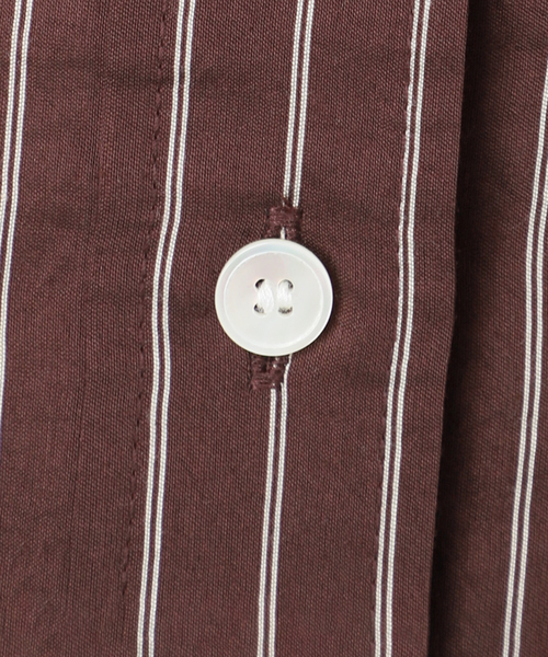 U by SPICK&SPAN（ユーバイスピックアンドスパン）の「ボタンダウンボウタイシャツ（シャツ/ブラウス・レディース・ブラウン/カーキ/パープル・FREE）」の6枚目の写真