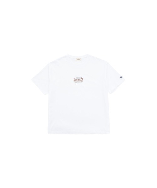 #Re:room(リルーム)の「ブーケクラブハウスTシャツ(Tシャツ/カットソー・メンズ・ホワイト/ブラック・S-M/M-L)」の6枚目の写真