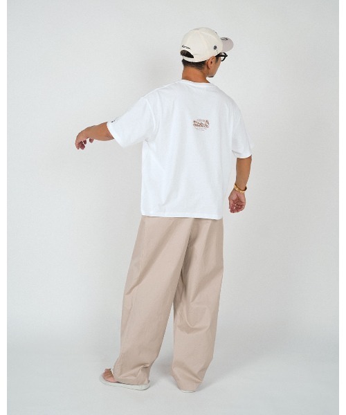 #Re:room(リルーム)の「ブーケクラブハウスTシャツ(Tシャツ/カットソー・メンズ・ホワイト/ブラック・S-M/M-L)」の5枚目の写真