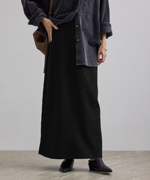 SALON adam et rope' | 【WEB限定】コットンリブニットナロースカート(スカート)