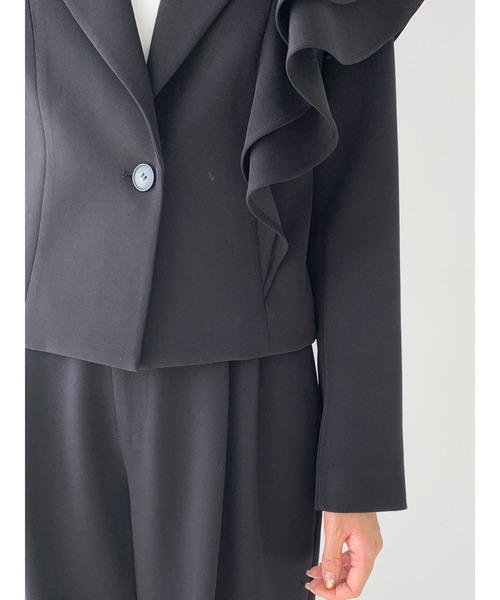 BIRTHDAY BASH(バースデイバッシュ)の「TEAGAN WAIST COLOR TUCK PANTS(ティーガン ウエストカラータックパンツ)(スラックス・レディース・グレー/ネイビー/ブラック・M/S/L)」の7枚目の写真