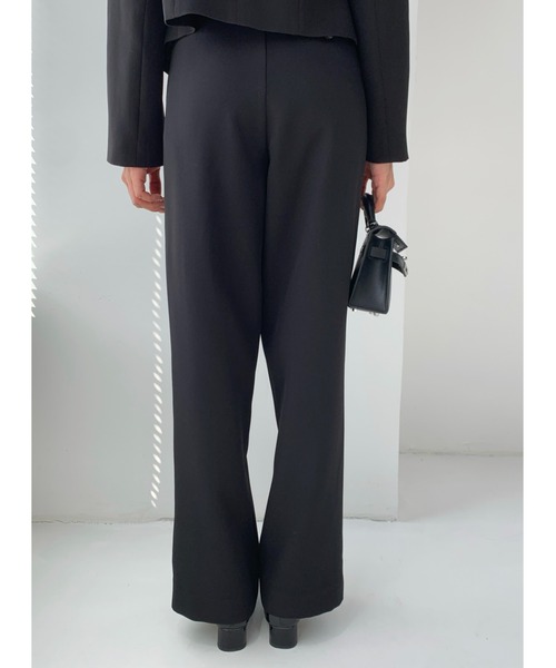 BIRTHDAY BASH(バースデイバッシュ)の「TEAGAN WAIST COLOR TUCK PANTS(ティーガン ウエストカラータックパンツ)(スラックス・レディース・グレー/ネイビー/ブラック・M/S/L)」の8枚目の写真