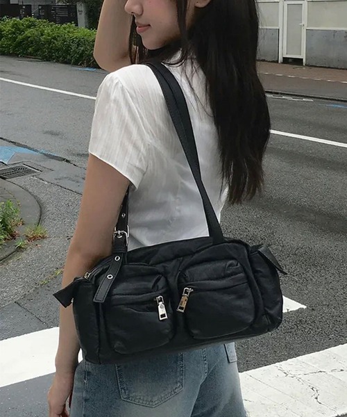 Girly Doll(ガーリードール)の「レギュラーカラー切り替えデザインブラウス(シャツ/ブラウス・レディース・ブラック/ホワイト・FREE)」の10枚目の写真