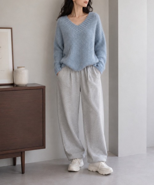 モデル身長：158cm
着用サイズ：FREE