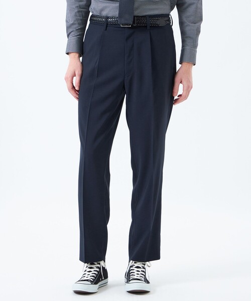 MACKINTOSH PHILOSOPHY(マッキントッシュ フィロソフィー)の「トロッター トラウザーズ#001(ナンバーワン)Extra Fine Twill(エクストラファインツイル)(その他パンツ・メンズ・ダークネイビー/チャコールグレー・40/38)」の2枚目の写真