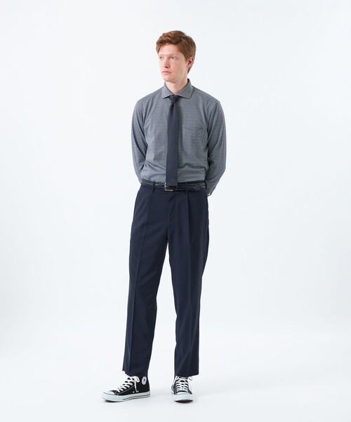 MACKINTOSH PHILOSOPHY(マッキントッシュ フィロソフィー)の「トロッター トラウザーズ#001(ナンバーワン)Extra Fine Twill(エクストラファインツイル)(その他パンツ・メンズ・ダークネイビー/チャコールグレー・40/38)」の10枚目の写真