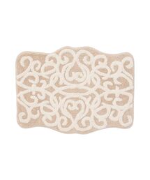 マリス コットン ラグ S ベージュ×ホワイト 140×100cm カーペット 絨毯