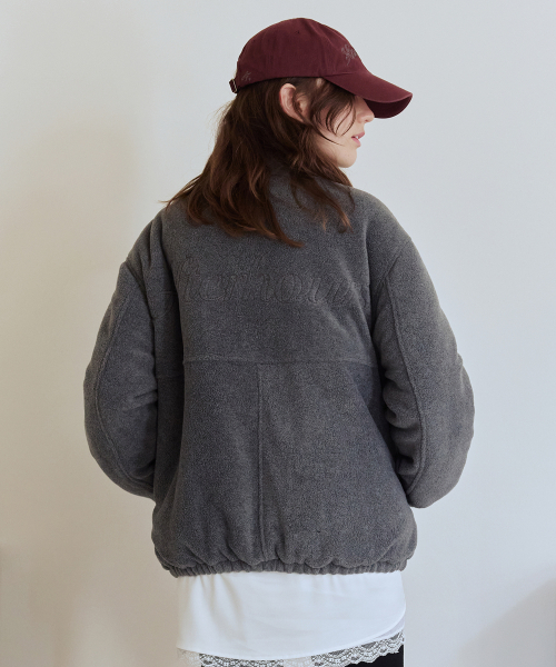 AFTERHOURS(アフターアワーズ)の「REVERSIBLE PADDED JUMPER (PLUM-CHARCOAL)(ダウンジャケット/コート・レディース・バーガンディー・FREE)」の4枚目の写真