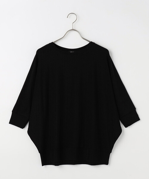 COMME CA ISM(コムサイズム)の「ラメ ドルマン カットソー(Tシャツ/カットソー・レディース・ネイビー/ブラック・L/M)」の1枚目の写真