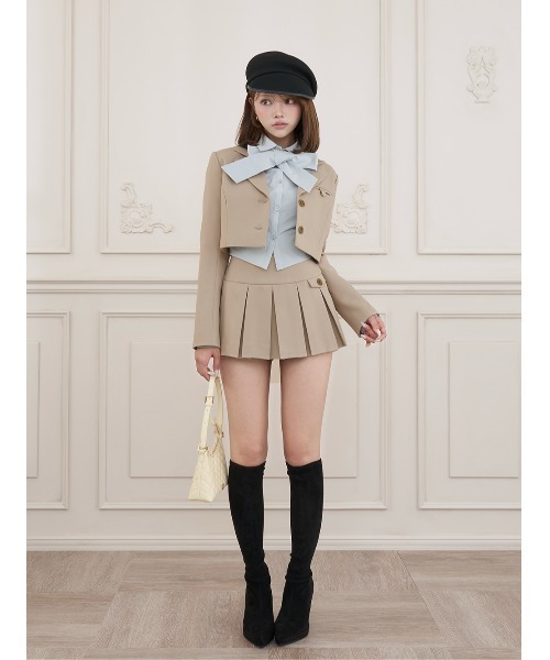 Darich(ダーリッチ)の「DDクラシカル2WAYリボンブラウス(シャツ/ブラウス・レディース・サックスブルー/ブラック/ホワイト・FREE)」の4枚目の写真