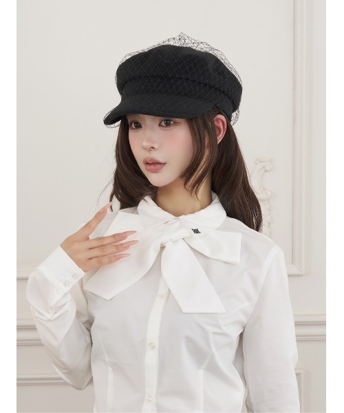 Darich(ダーリッチ)の「DDクラシカル2WAYリボンブラウス(シャツ/ブラウス・レディース・サックスブルー/ブラック/ホワイト・FREE)」の5枚目の写真