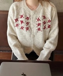 クルーネックカーディガン