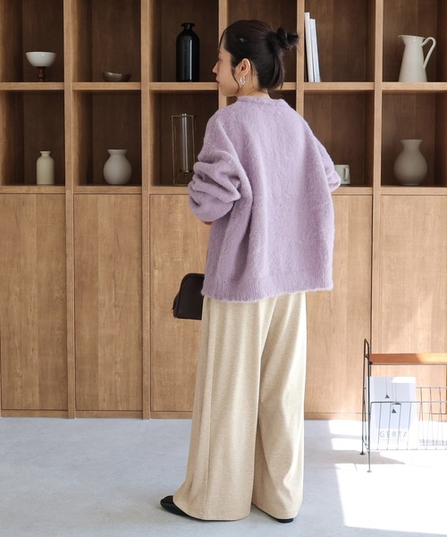 reca(レカ)の「カシミアタッチスムースワイドパンツ(その他パンツ・レディース・グレー/ブラウン/スミクロ/ベージュ・M)」の16枚目の写真