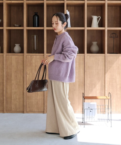 reca(レカ)の「カシミアタッチスムースワイドパンツ(その他パンツ・レディース・グレー/ブラウン/スミクロ/ベージュ・M)」の17枚目の写真