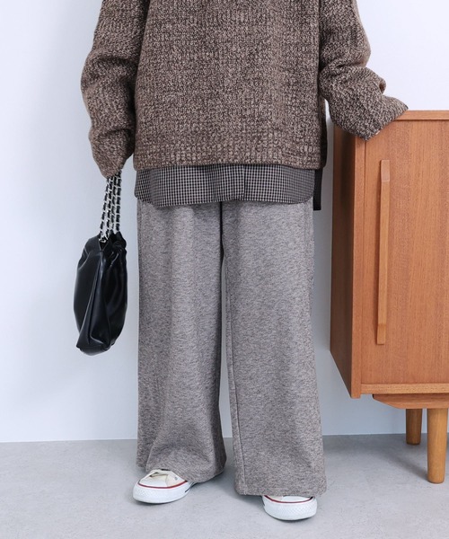 reca(レカ)の「カシミアタッチスムースワイドパンツ(その他パンツ・レディース・グレー/ブラウン/スミクロ/ベージュ・M)」の8枚目の写真