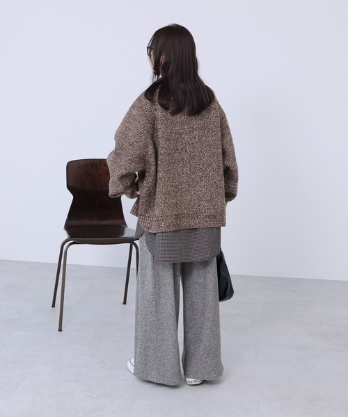 reca(レカ)の「カシミアタッチスムースワイドパンツ(その他パンツ・レディース・グレー/ブラウン/スミクロ/ベージュ・M)」の9枚目の写真